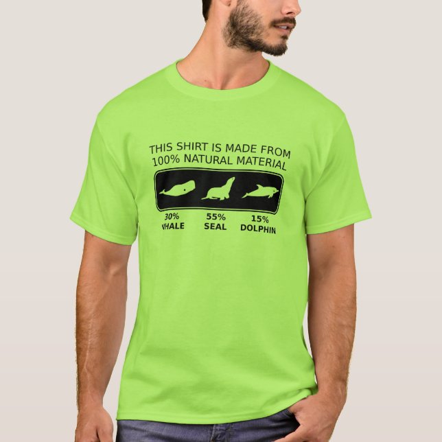 T-shirt Humour drôle naturel de chemise de 100% (Devant)