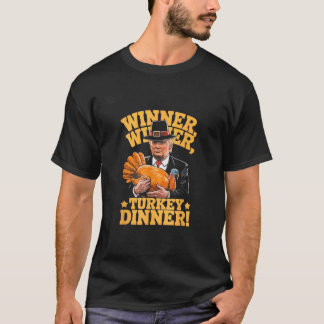 T-shirt Humour Drôle Trump Gagnant Dîner Dîner Turquie