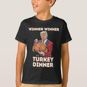T-shirt Humour Drôle Trump Gagnant Dîner Dîner Turquie