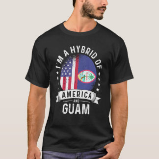 T-shirt Humour du drapeau du patriote guamanien américain