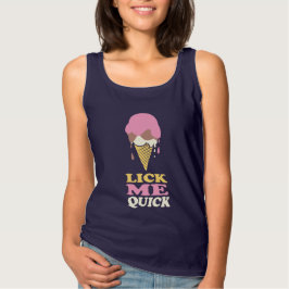 T-shirt Humour été crème glacée fonte lécher me chemise ra
