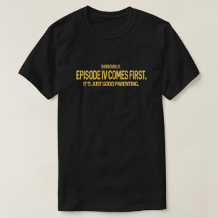 T-shirt Humour geek   Episode IV arrive premier Sci-Fi