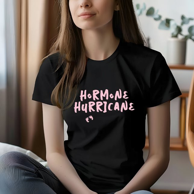 T-shirt Humour grossesse bébé empreinte rose (Créateur téléchargé)