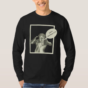 T-SHIRT HUMOUR/HOMME DE CARTOON/"QUE SE PASSE-T-IL ? ? ? ?