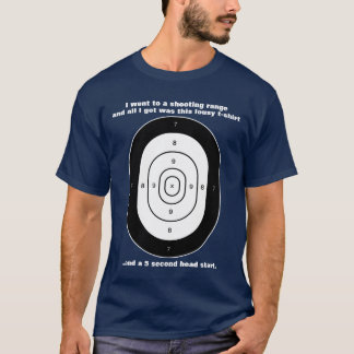 T-shirt Humour humain de cible