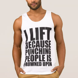T-shirt Humour - I Lift Punching Est Congelé Sur