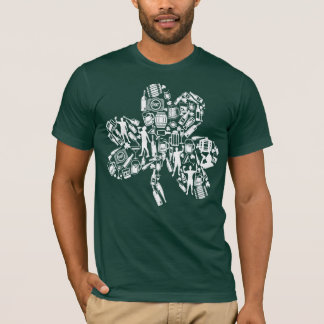T-shirt Humour ivre de bière de shamrock de Jour de la