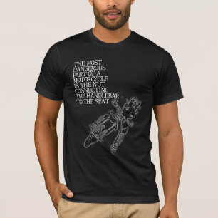 T-Shirt Humour Motocross Écrou Vélo Tout-Terrain D