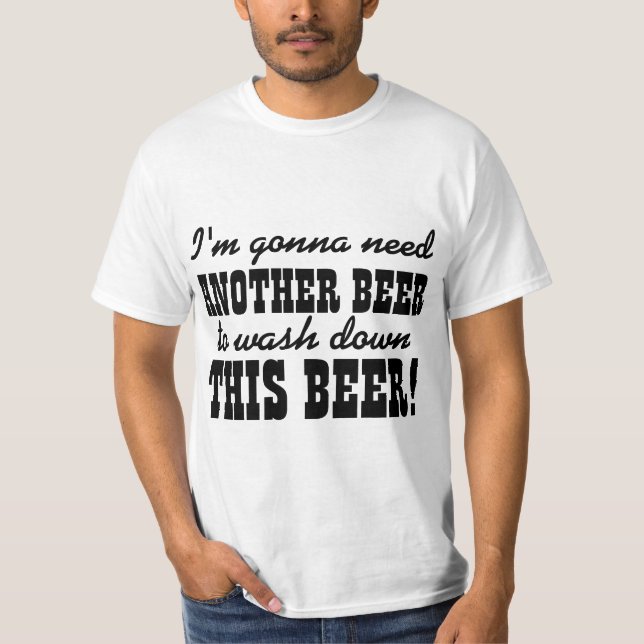 T-shirt Humour potable de bière drôle (Devant)