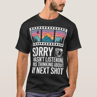 T-shirt Humour pour appareil photo pour photographe rétro