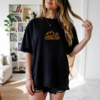 T-Shirt humour randonnée camping trekking noir ora
