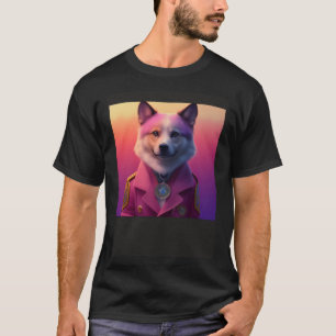 T-shirt Humour  Renard Poilu Fourrure Chien Jeune Enfant I