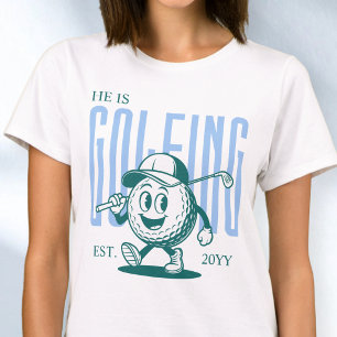 T-shirt Humour Rétro Amusant Épouse de Golf Personnalisé B
