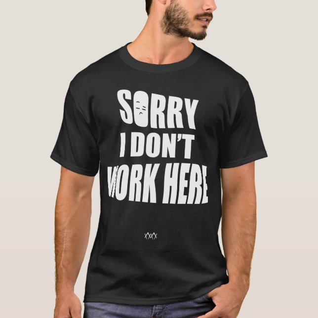 T-shirt Humour sarcastique brodé (Devant)