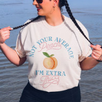 Humour Sassy Peach Positivité du corps Vintage