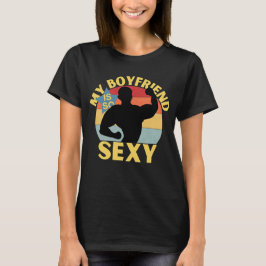 T-shirt Humour sexy petit ami citation mon petit ami est s