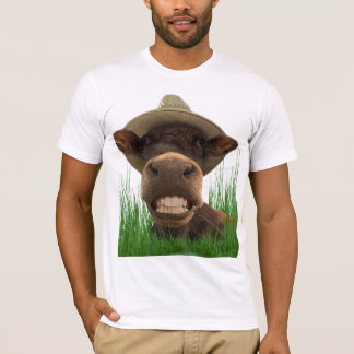 T-shirt humour vache aux dents blanches