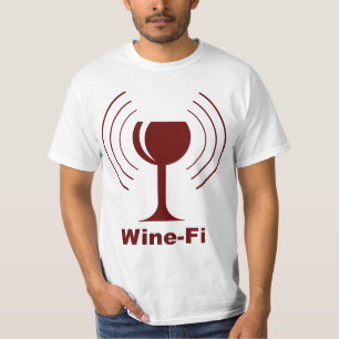 T-shirt Humour Wine-fi