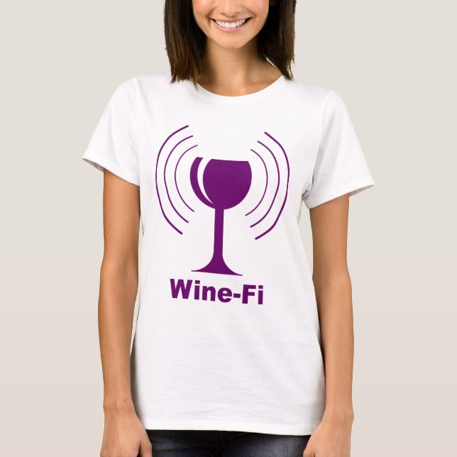 T-shirt Humour Wine-fi (Devant)