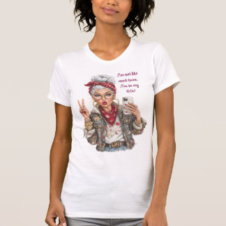 T-shirt humouristique pour femme âgée, personnalis