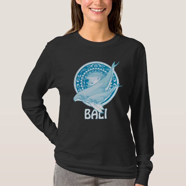 T-shirt Humpback Whales Dive Bali Indonesia (Devant)