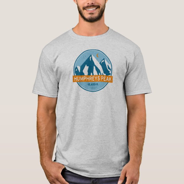 T-shirt Humphreys Peak Arizona Stars Moon (Devant)
