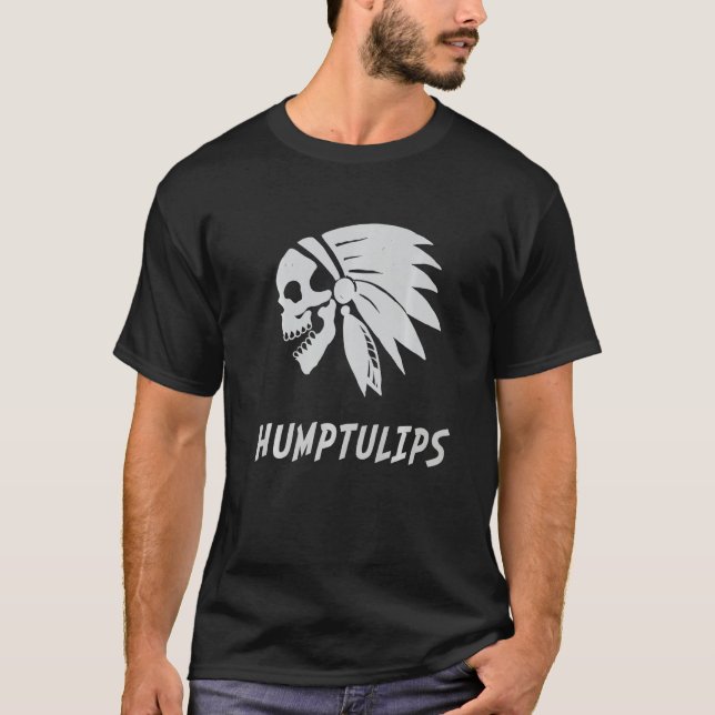 T-shirt Humptulips Native American IndianBorn Freedom Evil (Devant)