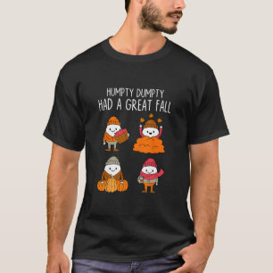 T-shirt Humpty Dumpty a fait une grande chute Feuilles d'a