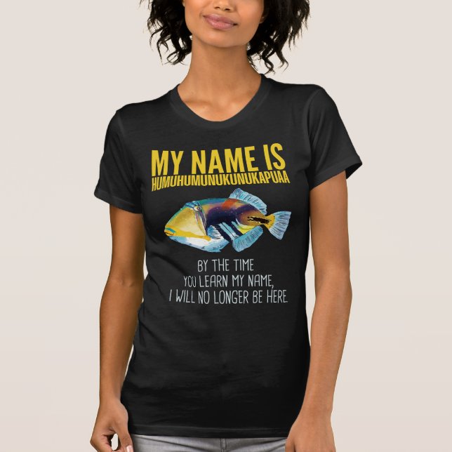 T-shirt Humuhumunukunukapuaa - Poisson de nom le plus long (Devant)