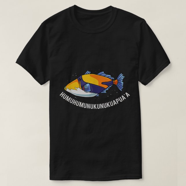 T-shirt Humuhumunukunukuapua'a Hawaii State Fish (Design devant)
