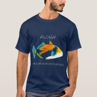 T-shirt Humuhumunukunukuapuaa Olelo Hawaii Reef T