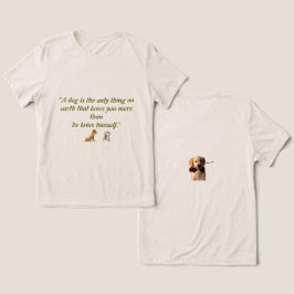 T-Shirt Hunde Liebe Tri-Blend Shirt