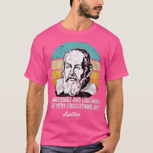 T-shirt hunderbolt éclair Galileo philosophe physique
