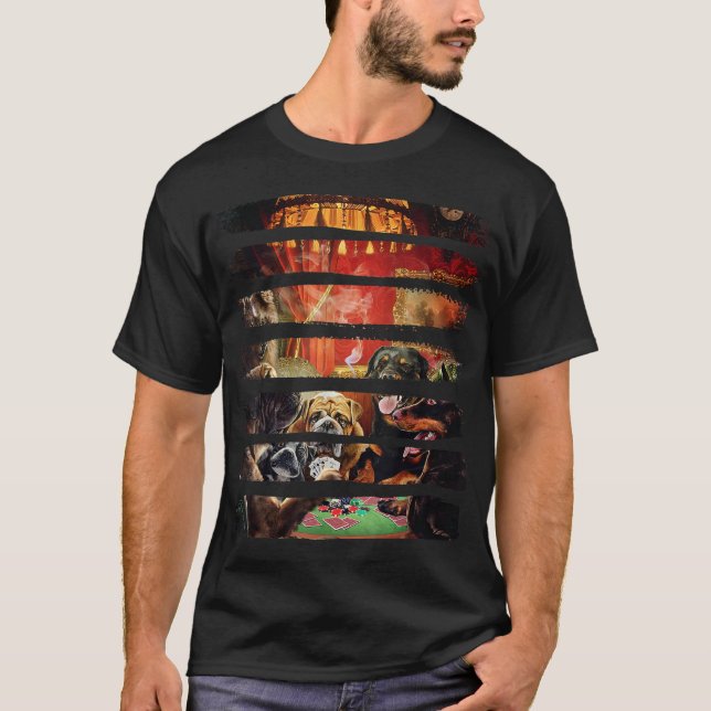 T - Shirt, Hundespielszene, Poker spielen T-Shirt (Vorderseite)