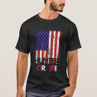 T-shirt Hunter For Life Hunter Usa Flag Nation Pêcheur R