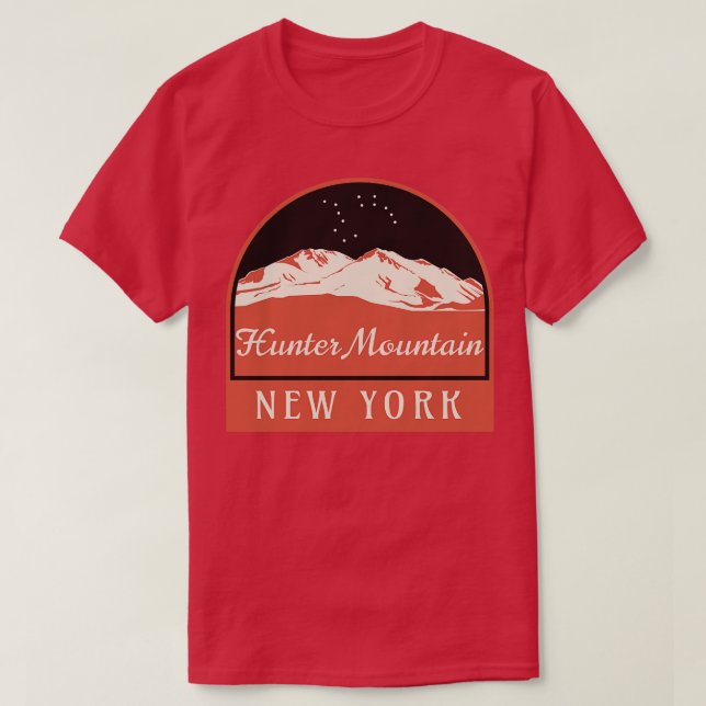 T-shirt Hunter Mountain ski New York 1 (Design devant)