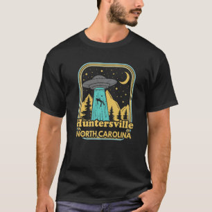 T-shirt Huntersville Caroline du Nord Ufo Alien 80s Retro 