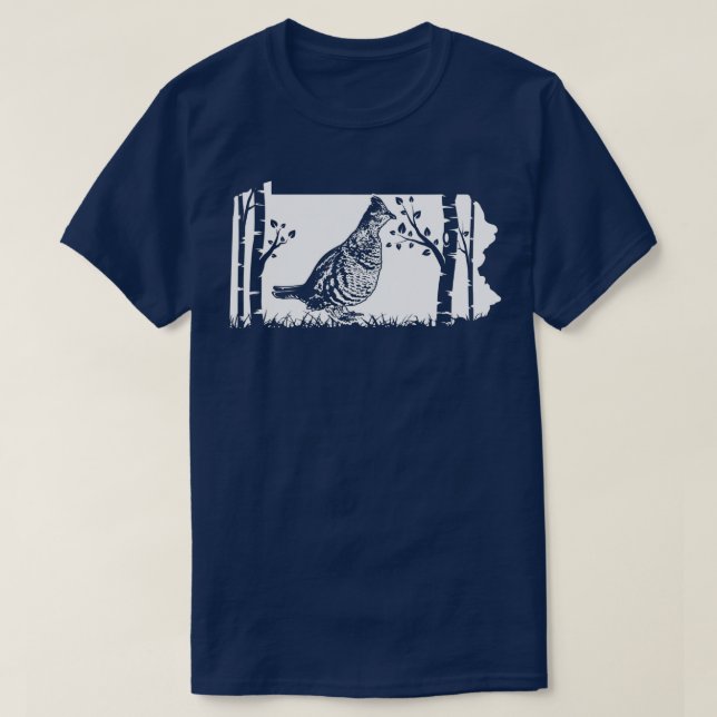 T-shirt Hunting Partridge Grouse (Design devant)