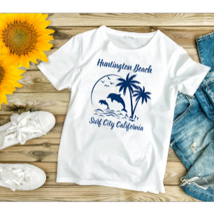 T-shirt Huntington Beach California Dark Blue