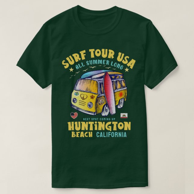 T-shirt Huntington Beach Californie (Design devant)