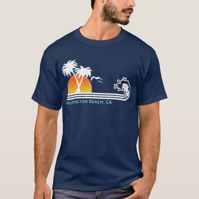T-shirt Huntington Beach Californie (Devant)