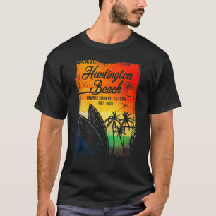 T-shirt Huntington Beach Surf City Californie Surf Vintage