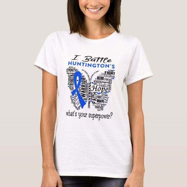 T-shirt Huntington's Awareness Month Ribbon Don (Devant)