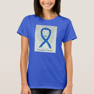 T-shirt Huntington's Disease Awareness Ribbon Angel Shirts