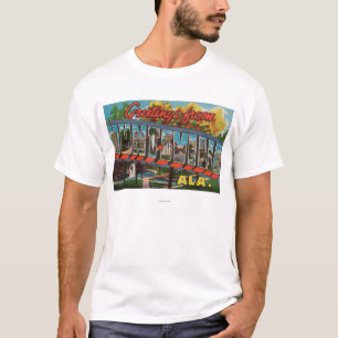 T-shirt Huntsville, Alabama - grandes scènes de lettre
