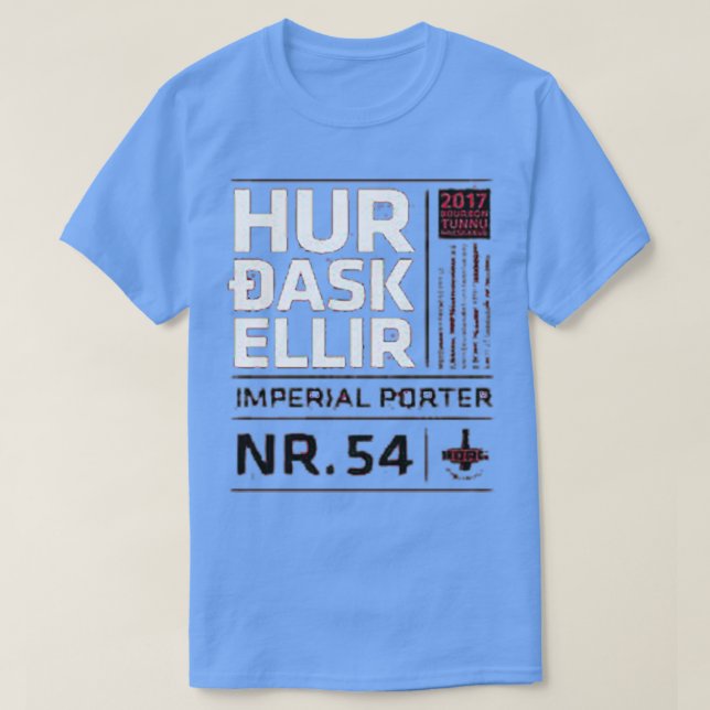 T-shirt hur dask ellir (Design devant)