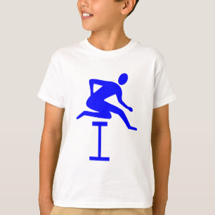 T-shirt Hurdling - Bleu
