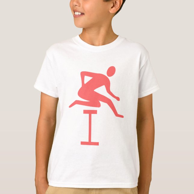 T-shirt Hurdling - rose tropical (Devant)