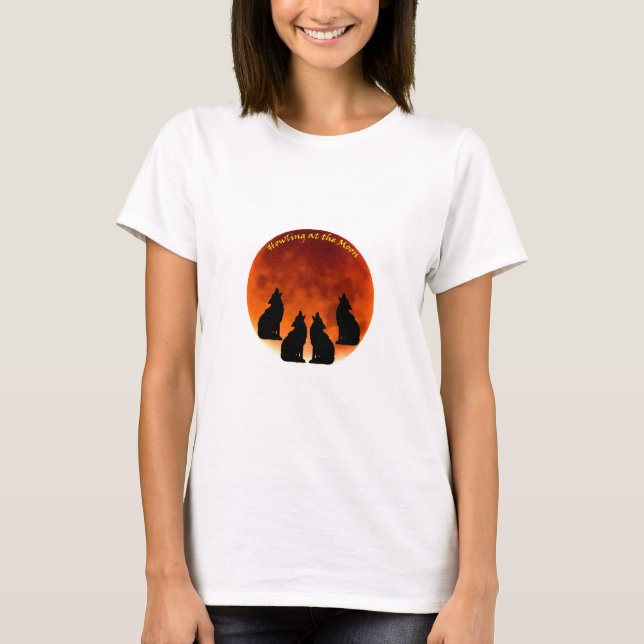 T-shirt Hurlement à la Lune. (Devant)