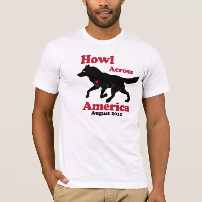 T-shirt Hurlement à travers la pièce en t de l'Amérique (Devant)